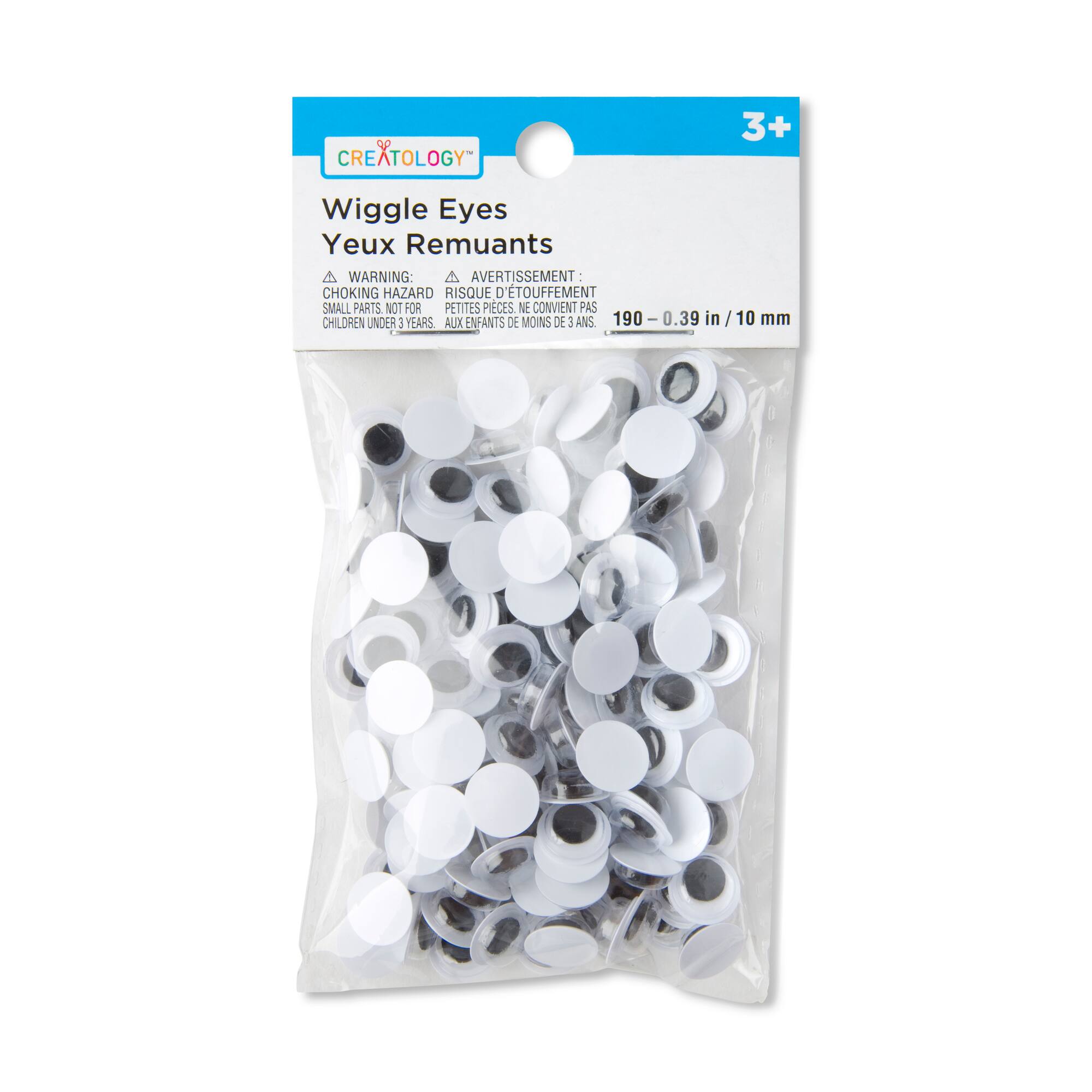 12 Packs: 190 ct. (2,280 total) 10 mm Flat Back Wiggle Eyes by Creatology™